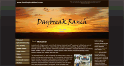 Desktop Screenshot of huntdaybreakranch.com